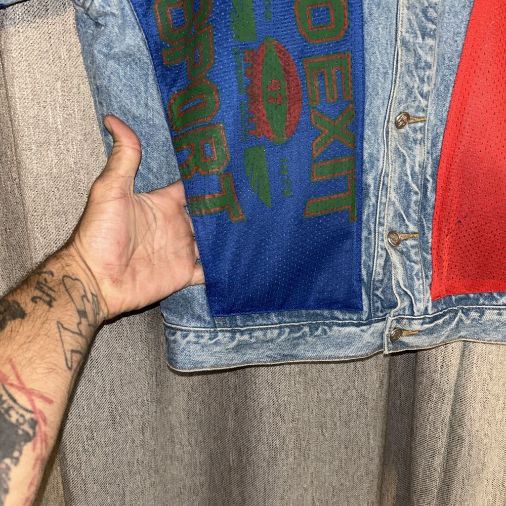 Vintage No Exit Sport Denim Jacket Large - Picture 3 of 9